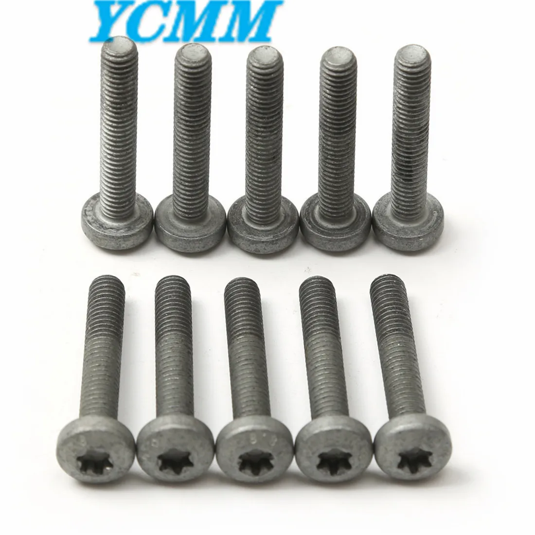 10Pcs Wheel Brake Flat Head Bolt Set N10554005 STD M6X35 For VW Golf Beetle Jetta Tiguan Audi Skoda Seat N10554001