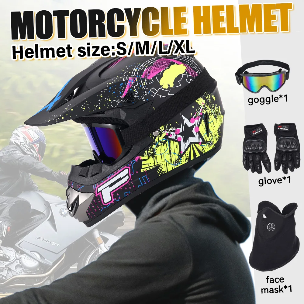 Capacete de segurança para motocicleta, motocross, bicicleta, downhill, ponto, cruz, capacete infantil, atv, lama, bicicleta, utv, off-road, peças de motor