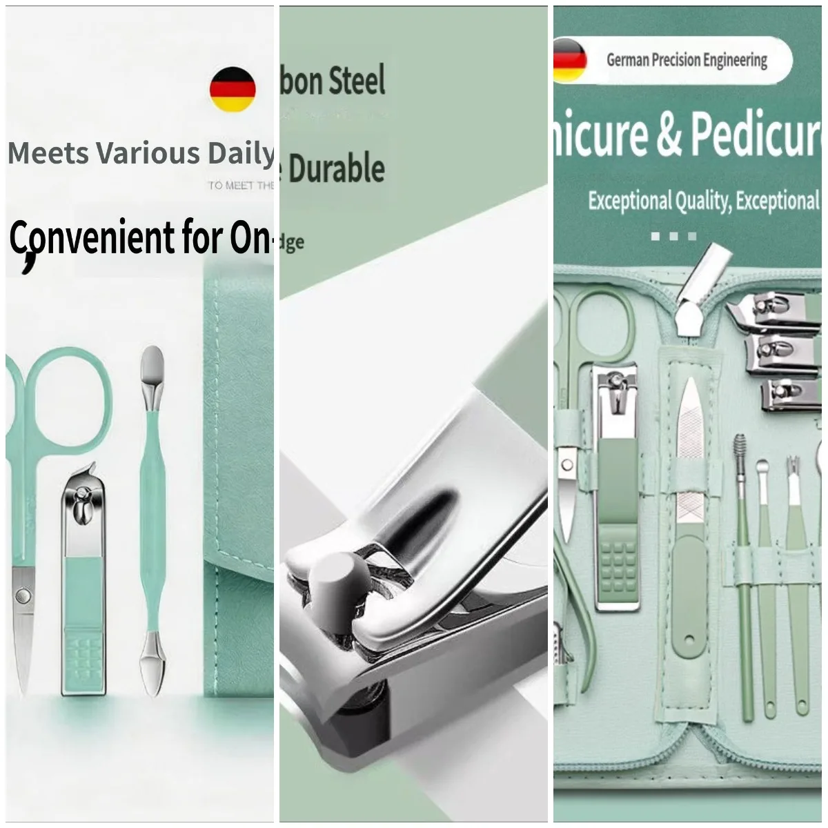 

In-stock nail clipper set, nail clipper kit box, toenail clippers, foot care tools, beauty set—7-piece ear pick kit.