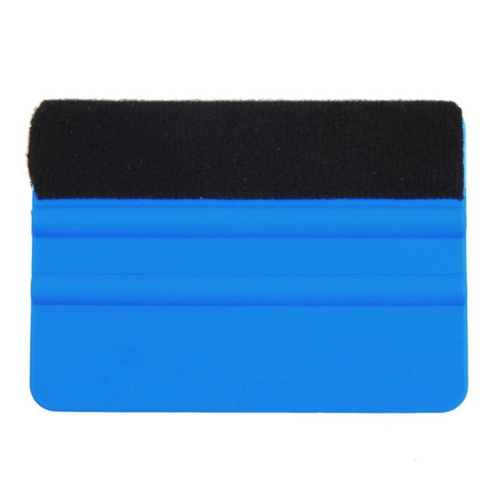 

Plastic Felt Edge Squeegee Car Vinyl Wrap Application Tool Scraper Decal Top Edge Scraper Vinyl Plastic Soft Felt Scraper