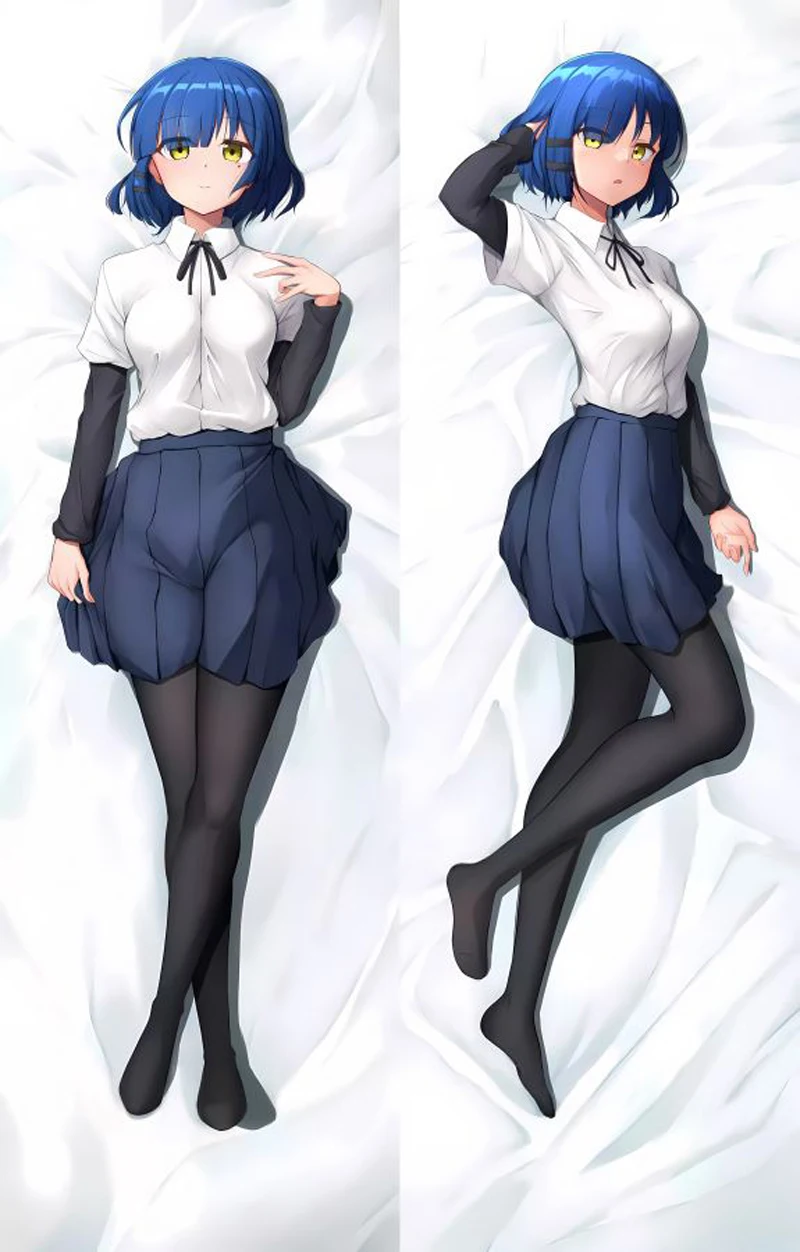 Bocchi the Rock! Dakimakura Anime Yamada Ryou Double-sided Print Life-size Body Pillow Case Otaku Hugging Bedding Pillow Cover