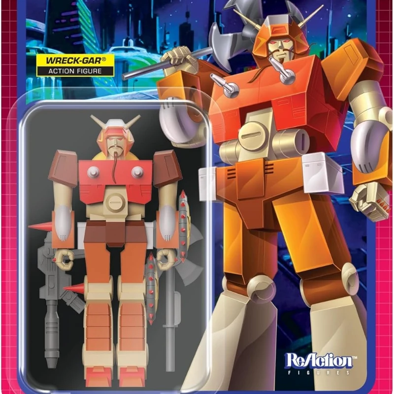 

Super7 Transformers Wreck-Gar - 3.75" Transformers Action Figure with Accessory Classic Cartoon Collectibles and Retro Toys