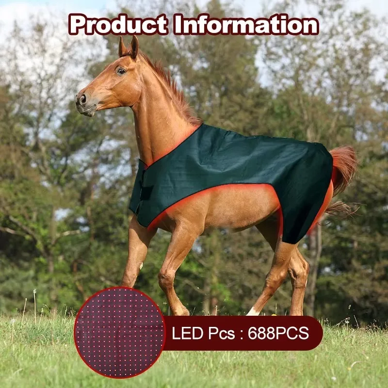 

Portable Red Light Therapy Horse Blanket 660nm 850nm for Veterinary Pain Relief for Pet Supplies