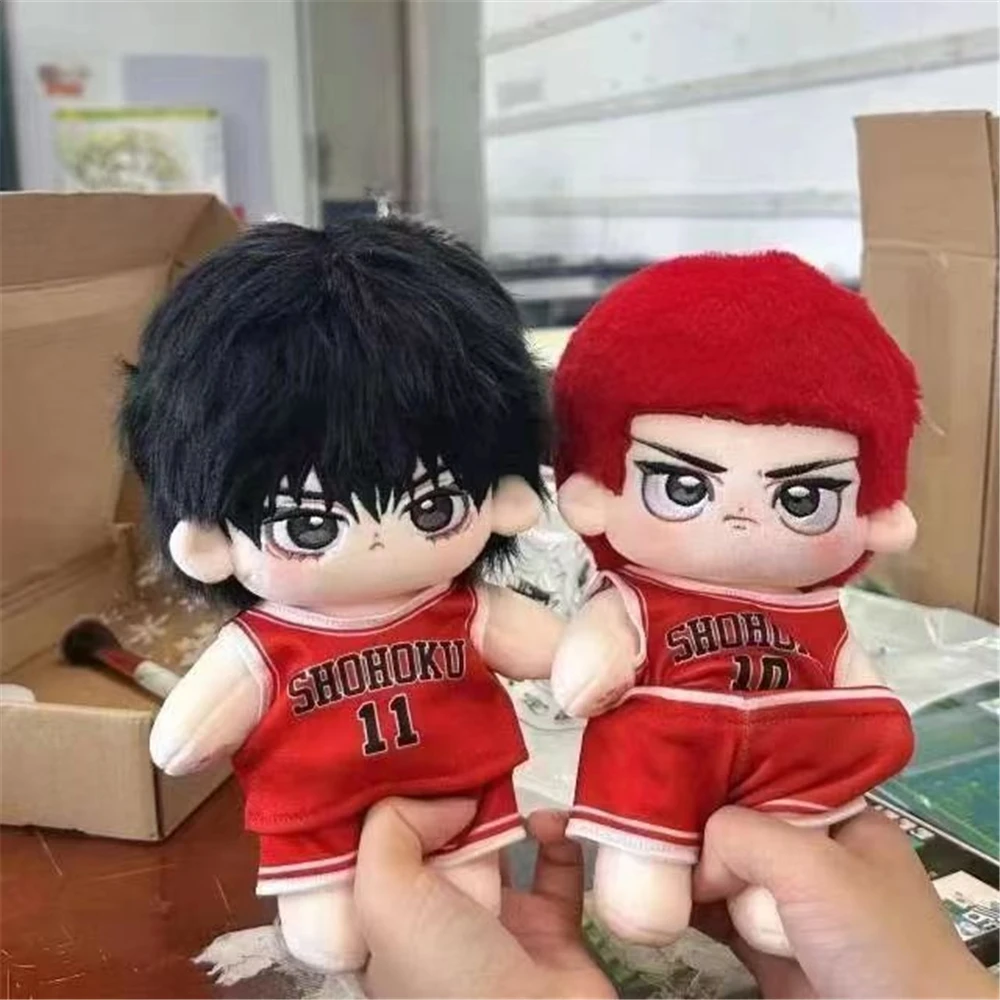 

20cm Anime SLAM DUNK SLAMDUNK Sakuragi Hanamichi Rukawa Kaede Cosplay Costume Plush Pillow Prop Xmas Gift