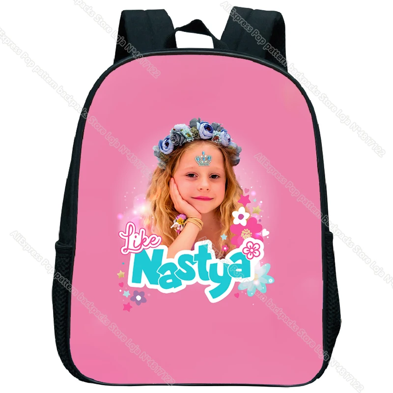 Kids Like Nastya Backpack Boys Kindergarten Cartoon Knapsack Children Anime Rucksack Girls Satchel Toddler Start School Gift