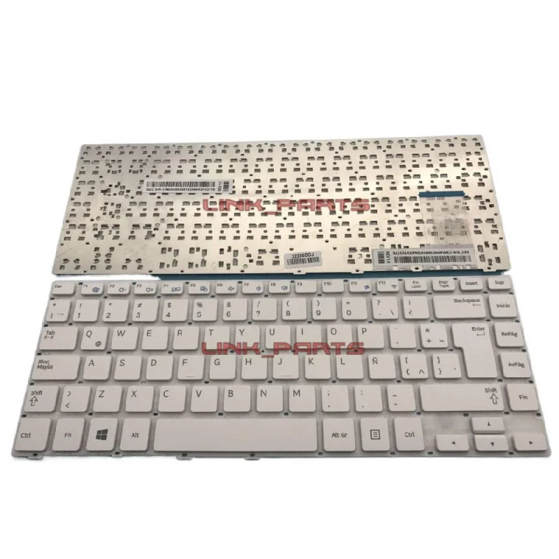 Nuevo Teclado de Repuesto Blanco para Laptop Samsung NP530U4E NP540U4E, Pieza de Reparación para Notebook