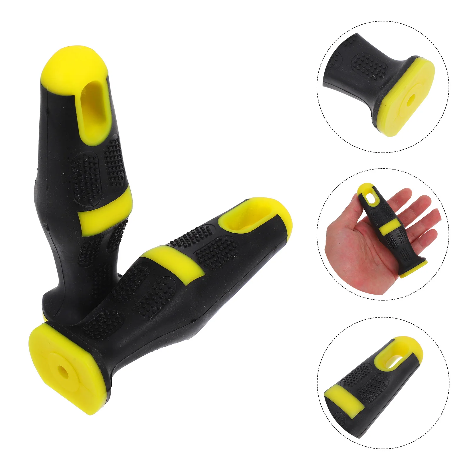 

2pcs Anti-Slip Ergonomic Rasp Handle Nonslip File Grip For Craft Making Sturdy Plastic Replacement Tool Portable Multipurpose