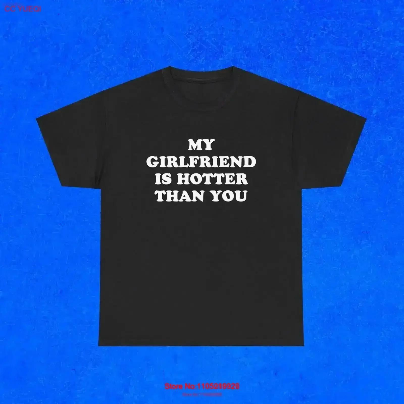 Mi novia es más caliente que ti camiseta divertida s para novio BF meme Día de San Valentín parejas vintage lavado estirado vintage