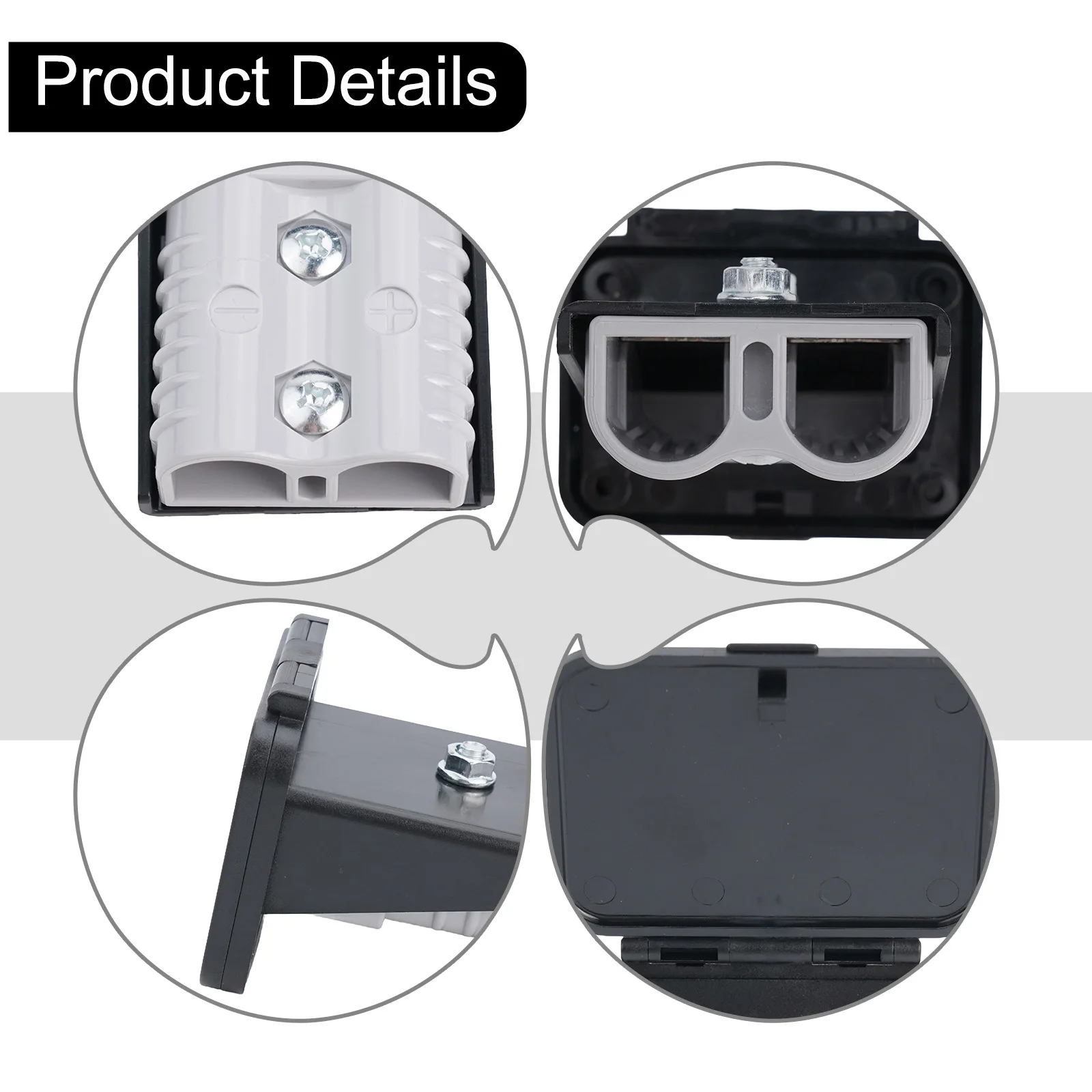 Recessed 175A Connector Panel Cover with Screws Perfectly Suited for Industrial Applications and Large Vehicles