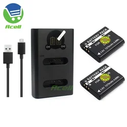 Dual Charger or DB-110 Replace Battery for RICOH GR III GR III HDF G900II G900SEII WG-6 GR IIIx GR IIIx HDF G900 G900SE Camera