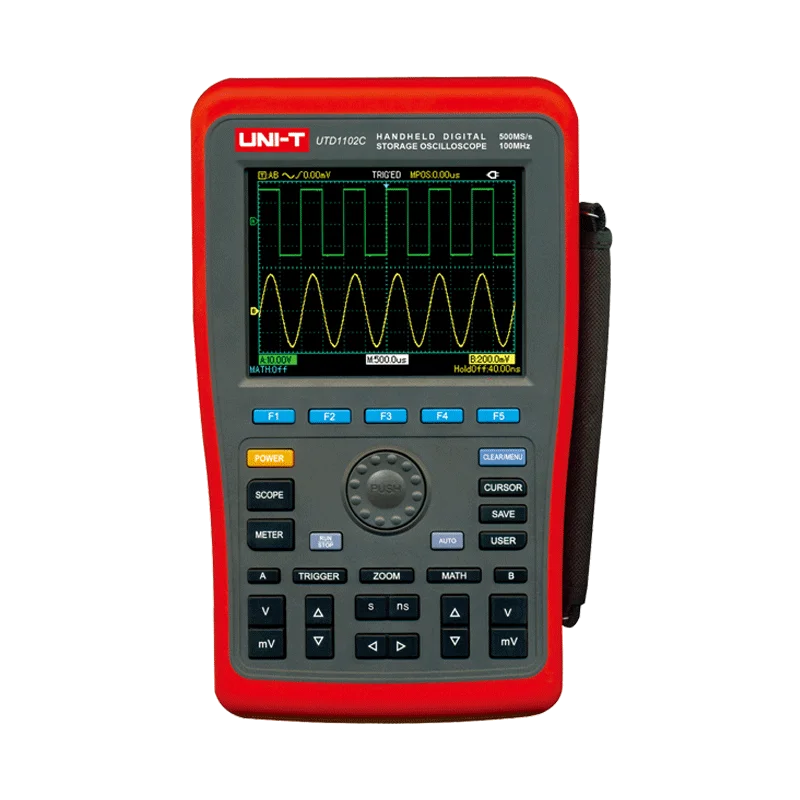 UTD1102C Handheld Digital USB Oscilloscope Portable 100MHz 2 Channels Voltage Current Resistance Capacitance Multimeter