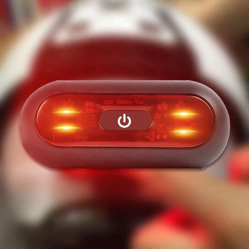 LED Motorcycle Helmet Light, Cycling Helmet Flashing Light, Warning Light, Electric Vehicle Night Flashing Light