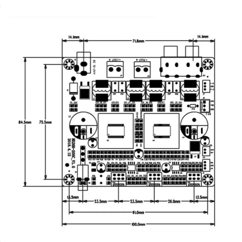 Fancier grade100W*2Dual Channel StereoDClass Number Power Amplification Module TPA3116D2Amplifier Board