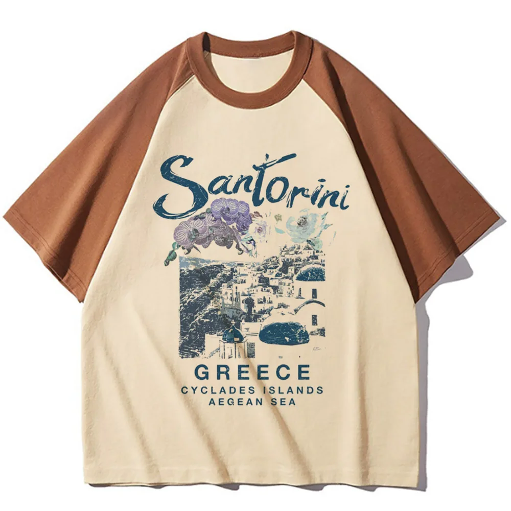 Greece top women harajuku youthful comic Tee female Japanese clothing