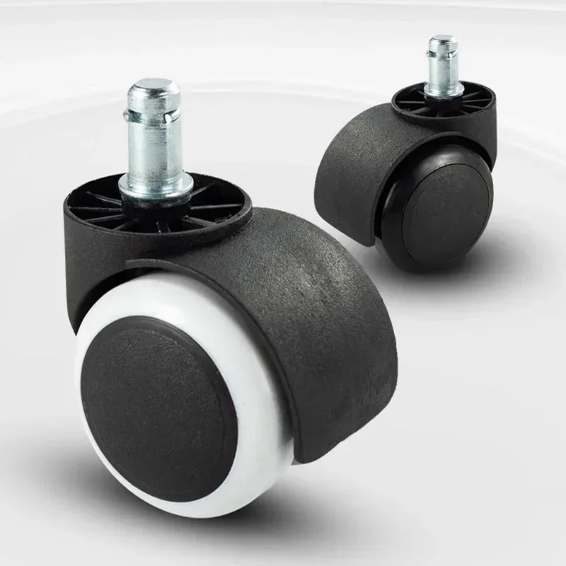 360 Degree Rotatable Safe Roller Office Chair Universal Furniture Caster Wheels 2Inch Swivel Castor Roller Rubber Wheel Hardware