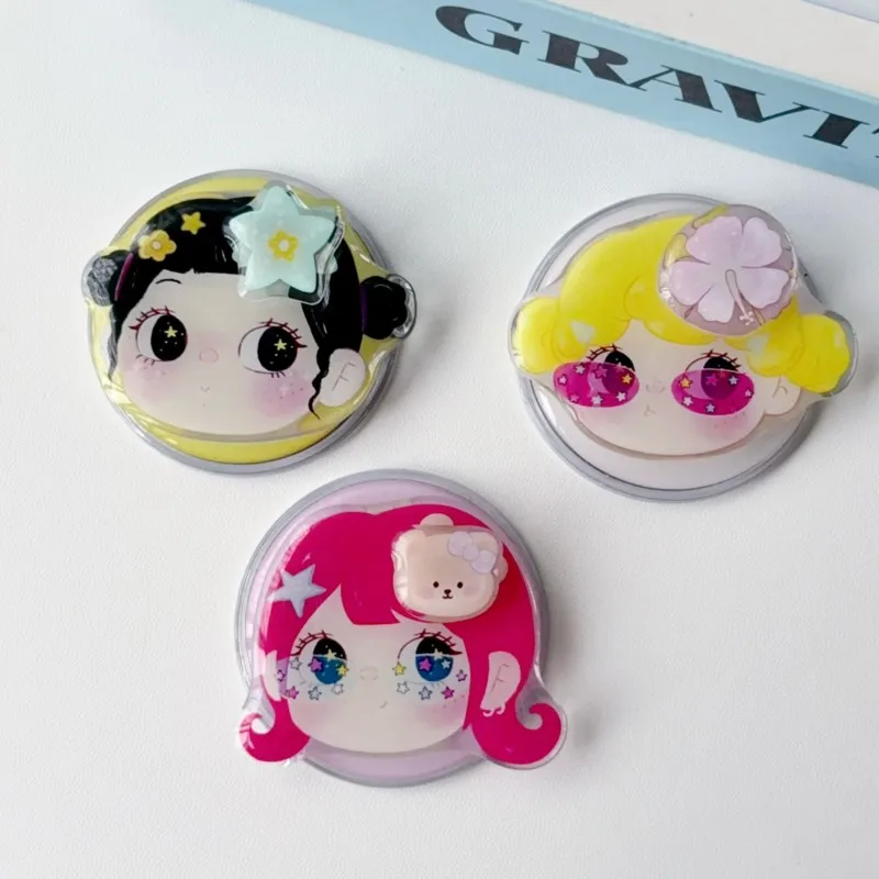 Cute Cartoon Magnetic Phone Holder Grip Tok Kawaii Fairy Elf Angel For Magsafe Acrylic Foldable Stand for iPhone Samsung Girls
