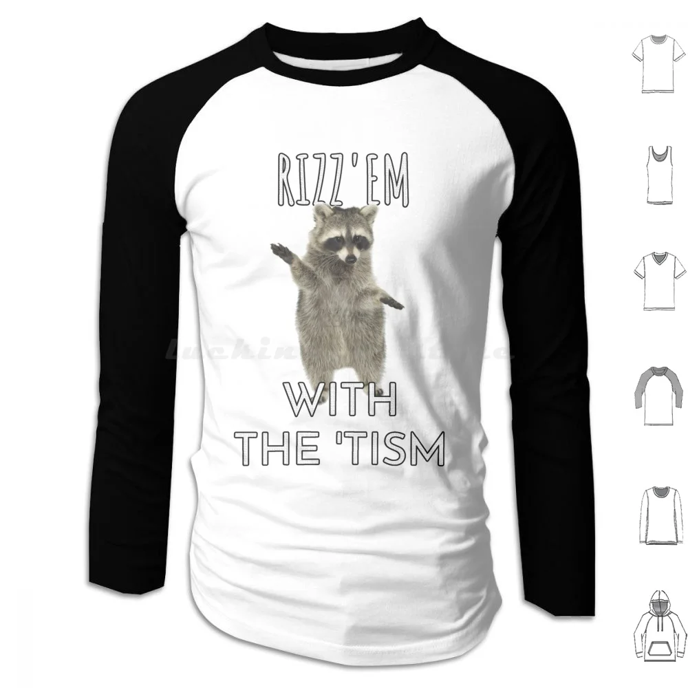 Rizz Em With The Tism T Men's Classic Tee , Be In Awe Of My Tism Shirt , Be In Awe Of My 'tism Png Svg , Cowboy Racoon ,