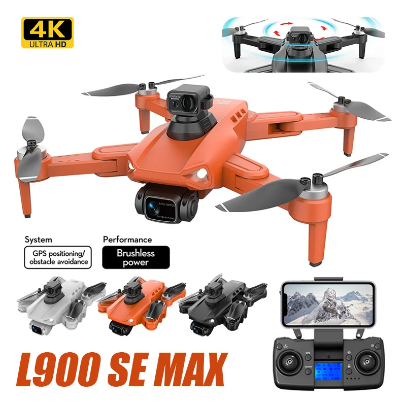 L900 Pro SE MAX Camera Drone 4K HD GPS 5G Wifi Obstacle Avoidance Professional Brushless Motor FPV Quadcopter Children'S Toy