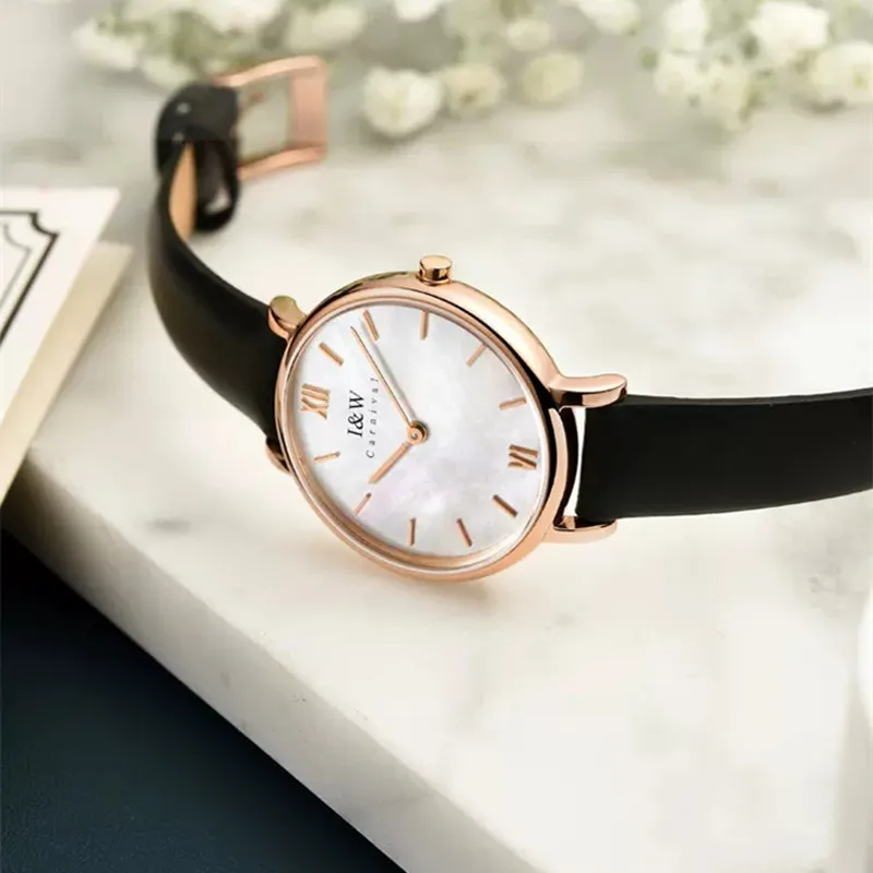 CARNIVAL Womens Fashion Watch Ladies Brand Luxury Quartz Watches Waterproof Sapphire 6mm Ultra-Thin Watch for Women Reloj Mujer