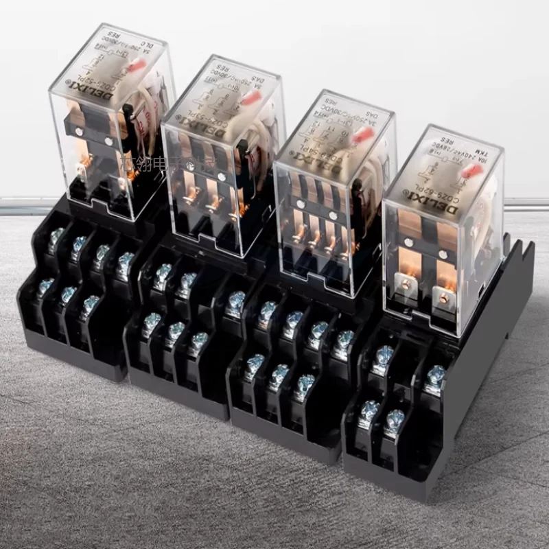 Small intermediate relay CDZ9L-52P 53P 54P 62P relay with light HH52P 24V