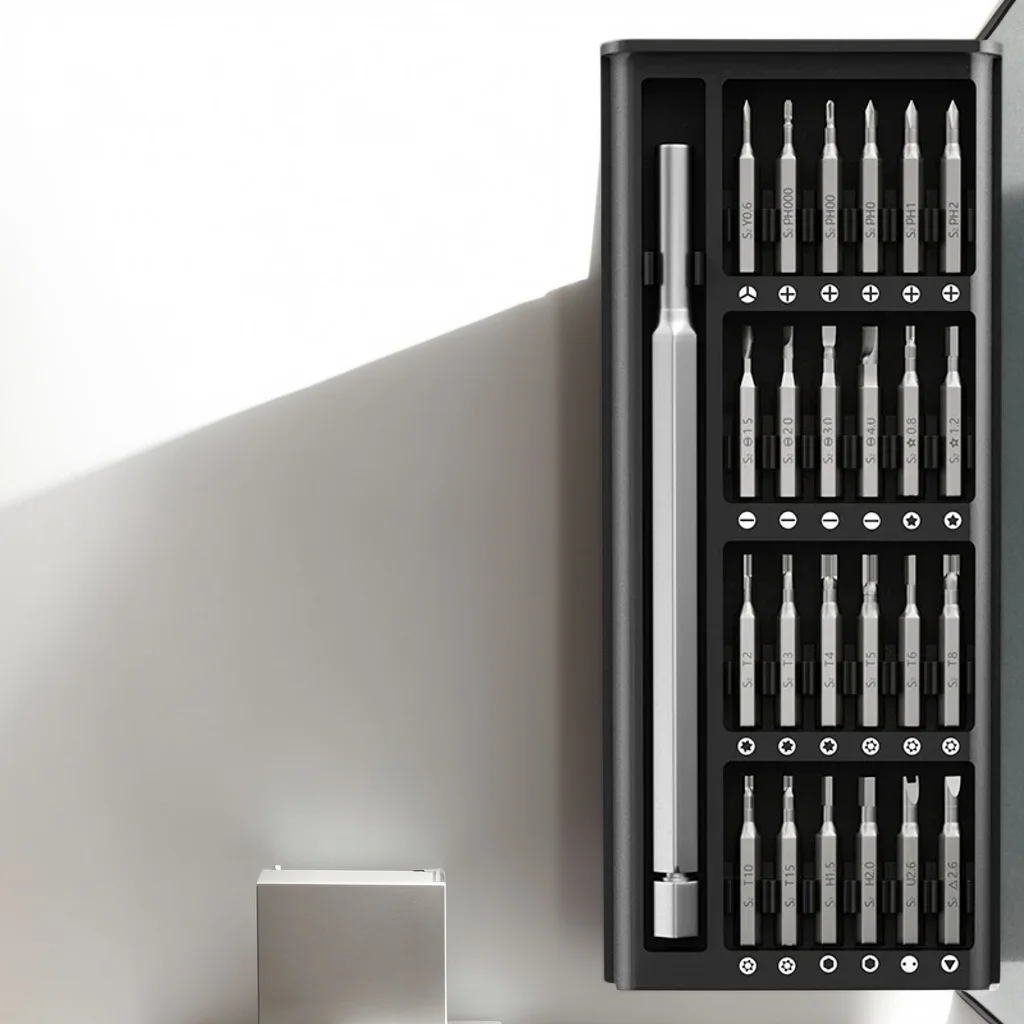 ​ ​ مجموعة مفكات براغي مغناطيسية دقيقة - لقم ثلاثية الجناح وتوركس لإصلاح أجهزة Xiaomi iPhone والكمبيوتر ​ ​