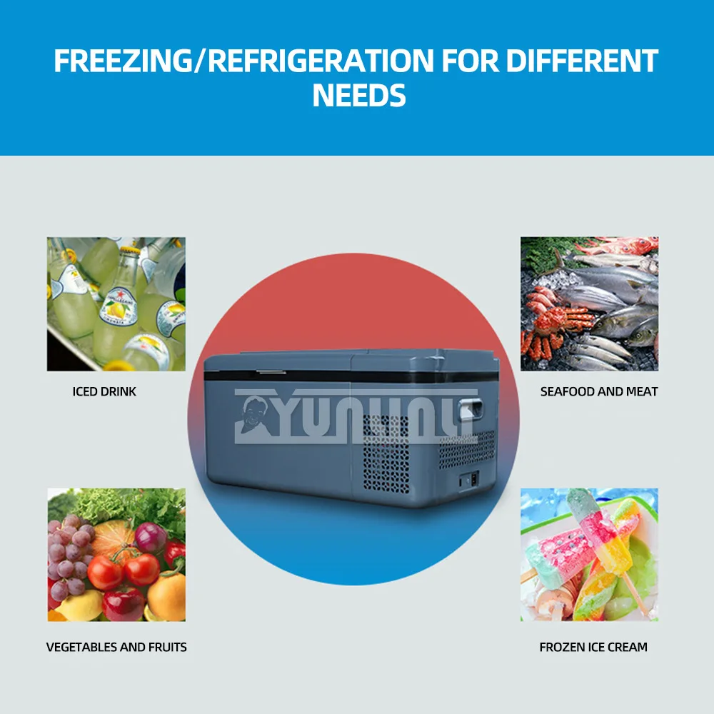 19 Liter Car Mini Refrigerator Electric Portable Refrigerator,Cold Storage Refrigerator for Home & Car