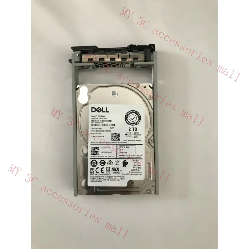 

TMVN7 0TMVN7 для DELL ST2000NX0463 2,5 дюйма 2 ТБ 7,2 K 12G 13G SAS HDD R530 R730 0TMVN7