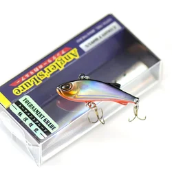Countbass Mini Vibration Sinking Fishing Lure Rigged VMC Hook, Angler's Hard Bait Wobbler for Salmon Bass Pike Trout 40mm 3.6g