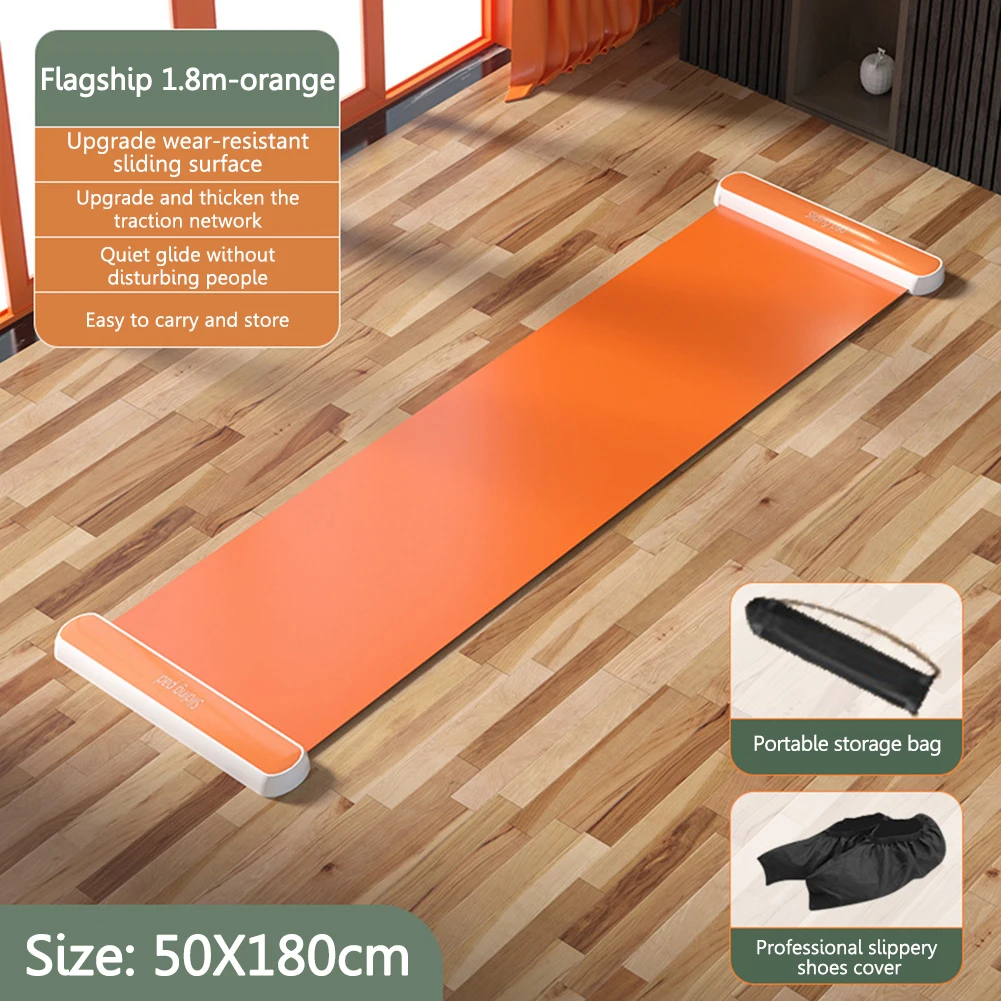 Leg Core Yoga Sliding Mat Indoor Equipment Mountaineering Running Assistant Pad Portable Wearable for Ice Hockey Roller Skating