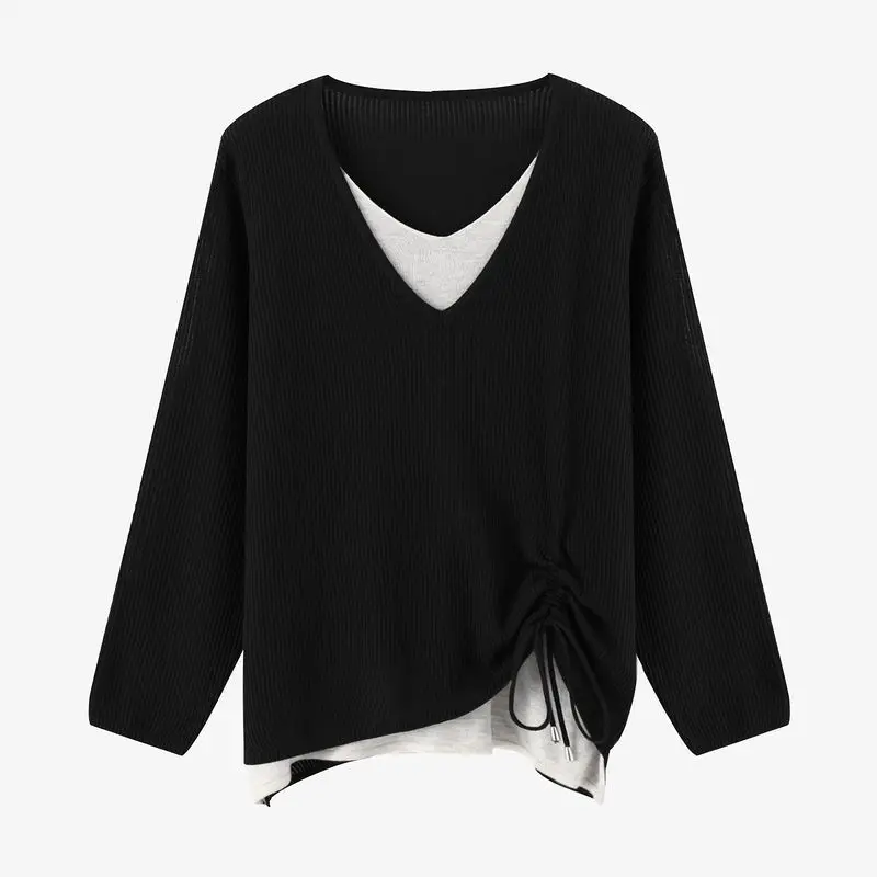 بلوفر محبوك من قطعتين