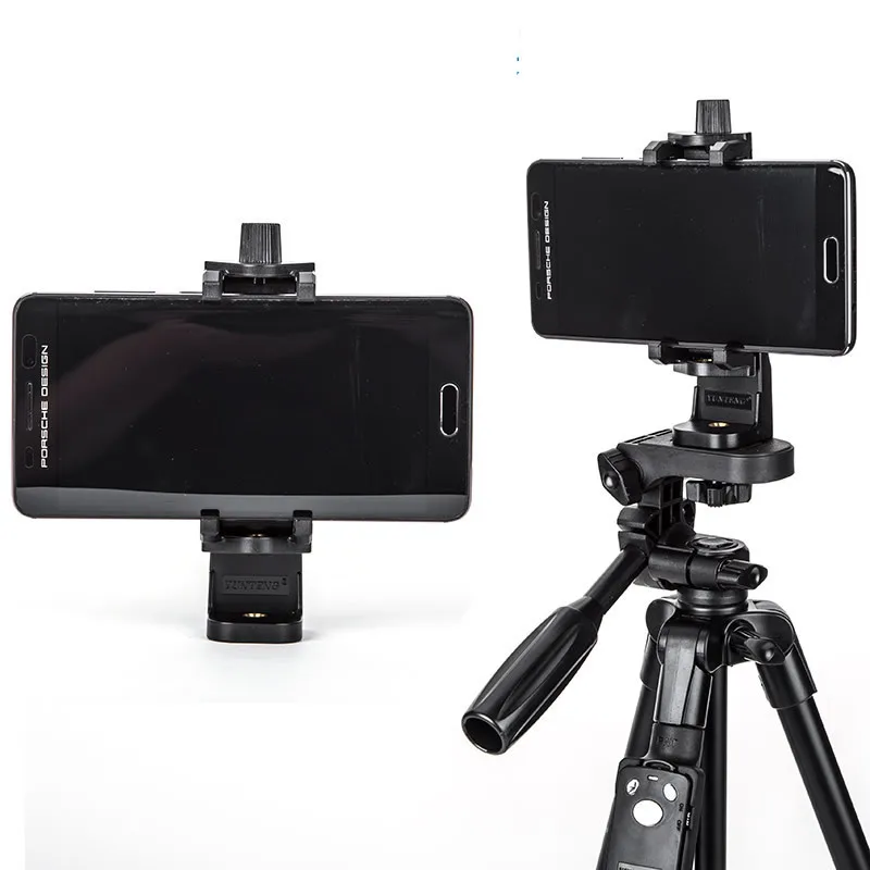 YUNTENG Mobile Phone Clip for iPhone Xiaomi Samsung Tripod Selfie Stick Cross Bar Smartphone Live Stream Photography Accessory view 4