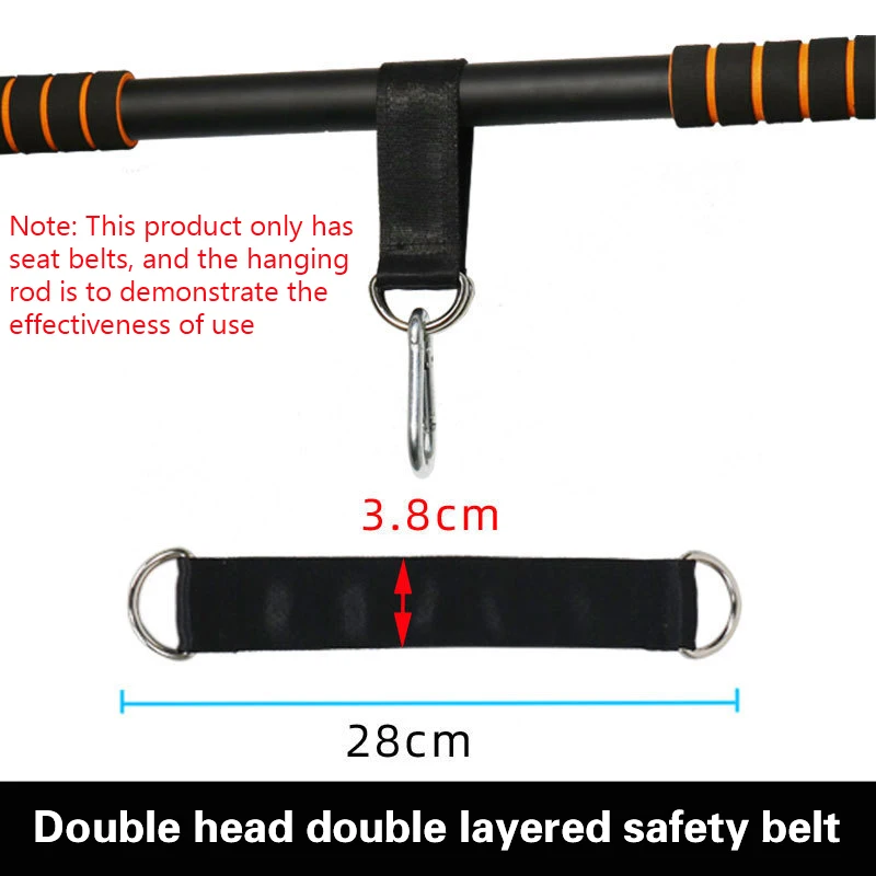 Outdoor Tree Swing Straps 200kg Heavy Duty Hook Ring Hanging Belt Connecting Belt For Hammock Punching Bag Swing Horizontal Bar