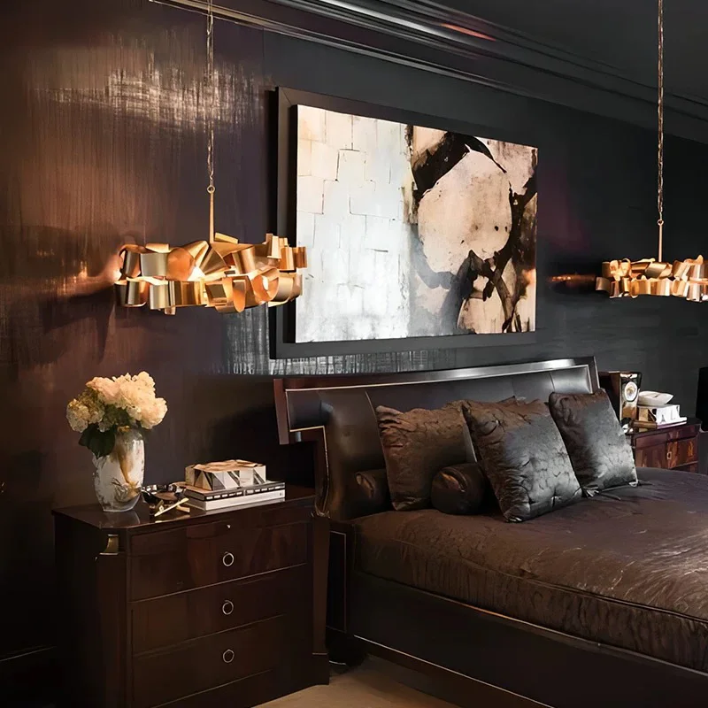 Postmodern Luxury Living Room Pendant Light Design Sense Lighting Fixtures Villa Restaurant Minimalist E14 Art Pendant Light