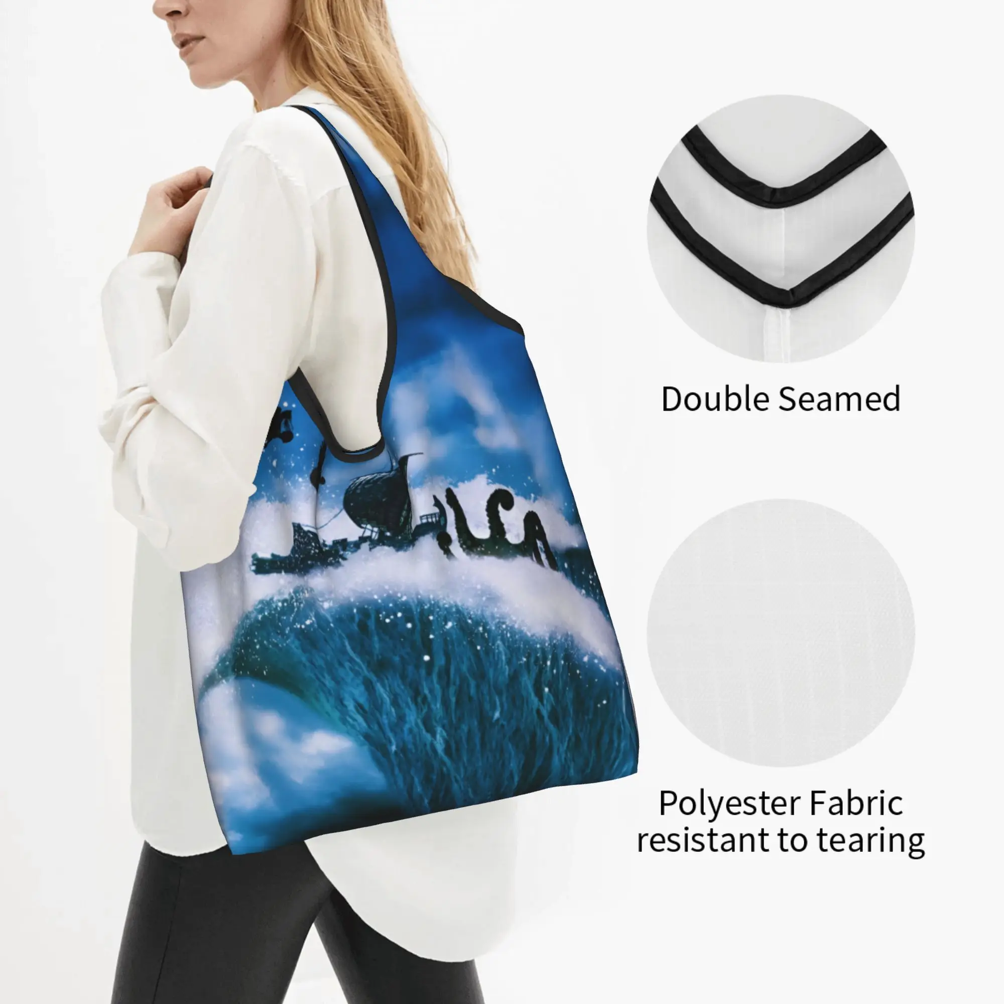 Kawaii Printing O-Odysseyes Hot Comic Tote Shopping Bag Portable Shoulder Shopper Cartoon Handbag