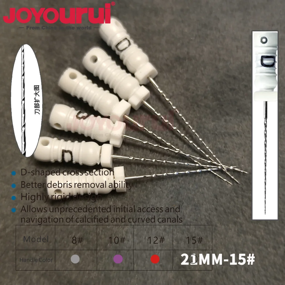 Dental D FINDER Files 8 10 12 15 Endodontic Treatment Hand Use for Rotary Files Root Canal Cleaning Dentistry Endo Instruments view 3