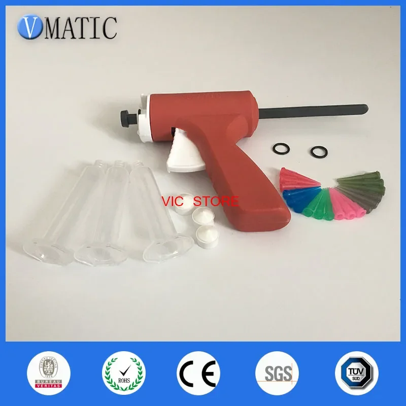 High Quality 10Ml/Cc Manual Epoxy Caulking Adhesive Single Liquid Glue Dispense Gun With Syringe & Needle