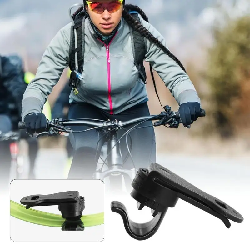 Bicycle Outdoor Cycling Water Bag Straw Automatic Locking Clip Magnetic Buckle Water Pipe Clip Firm Water Bladder Hose Clip