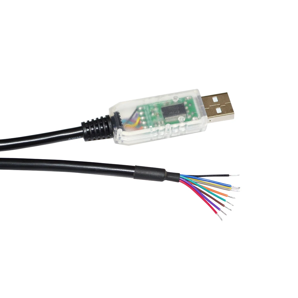 FTDI FT232RL CHIP USB TO RS422 FULL DUPLEX 9 CORE 9PIN WE WIRE END SERIAL INTERFACE CABLE COMPATIBLE WITH USB-RS422-WE-1800-BT