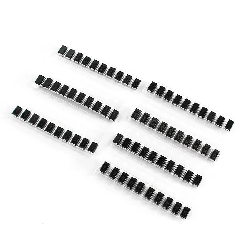 70PCS SMA Schottky Diode Kit 1N4001 1N4004 1N4007 1N5819 1N5288 FR107 M1 M4 M7 SS14 SS34 RS1M US1M 7value*10pcs Rectifier Diodes