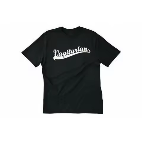 Vagitarian T shirt Funny Party Lesbian College Rude