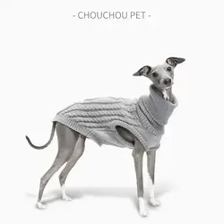 Soft Puppy Knitted Vest, Turtleneck, Pet Sweater, Whippet, Greyhound, Puppy, Big Dog, Winter