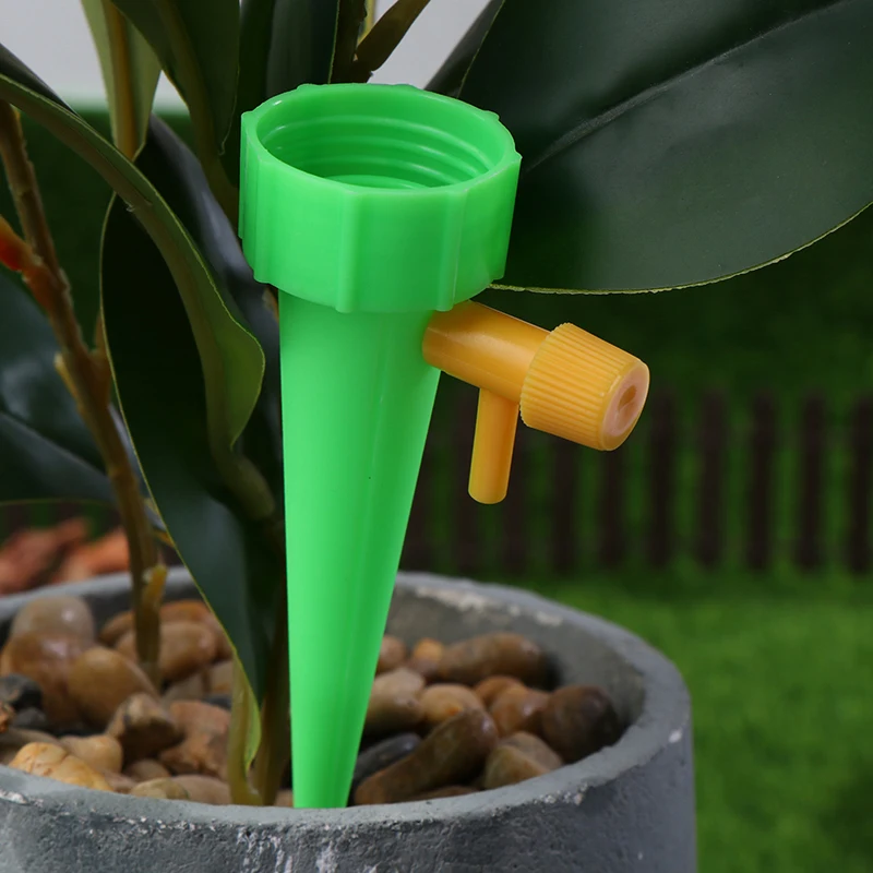 Sistema de riego automático por goteo, punta de autorriego para plantas, invernadero, jardín, dispositivo de goteo automático ajustable, 10 piezas