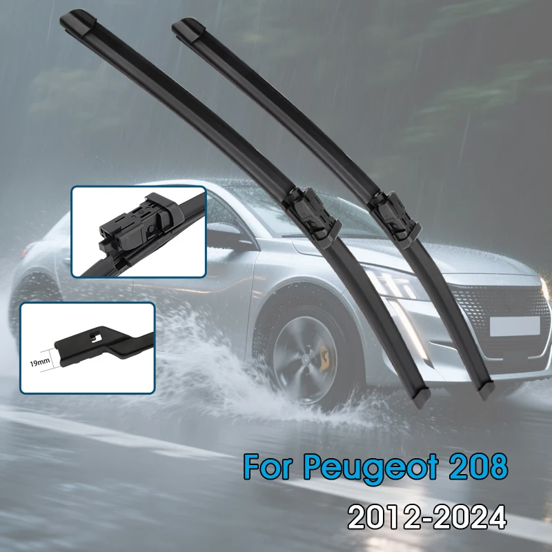 

Car Wiper Blades For Peugeot 208 A9 MK2 2012-2024 Windshield Windscreen Front Window Blades Car Accessories