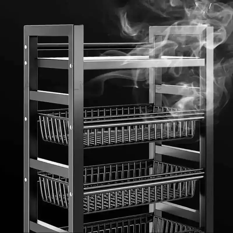 

Light Luxury Trolley for European Balcony Multi-layer One-piece Trolley Cart with Wheels Metal Creative Hand Cart for Home