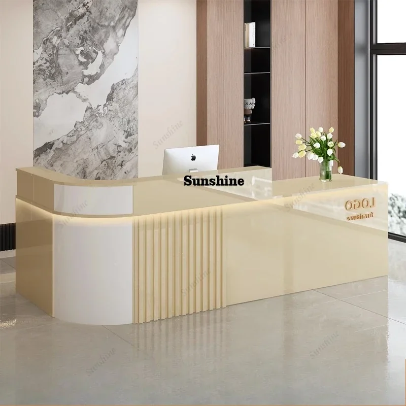 

Minimalist Design Reception Desks Modern Shop Beauty Hotel Bar Luxury Reception Desks Restaurant Escritorio Lounge Furniture FT