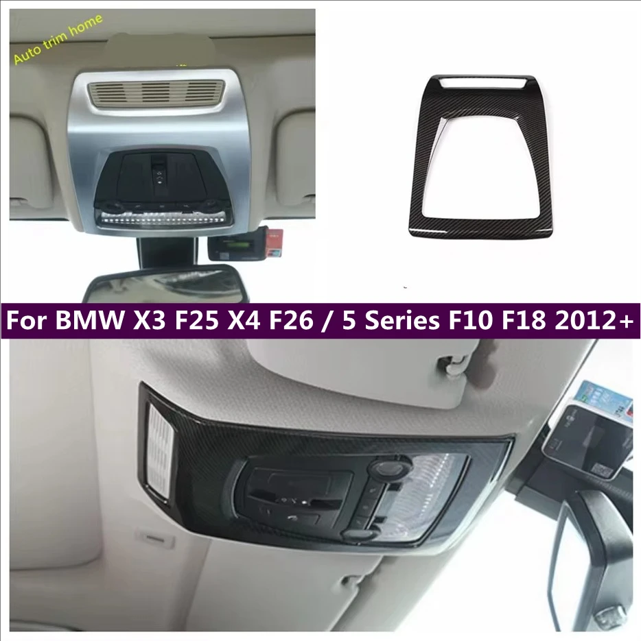 

Front Roof Reading Light Lamp Decoration Frame Cover Trim For BMW X3 F25 X4 F26 / 5 Series F10 F18 2012 - 2017 Car Accessories