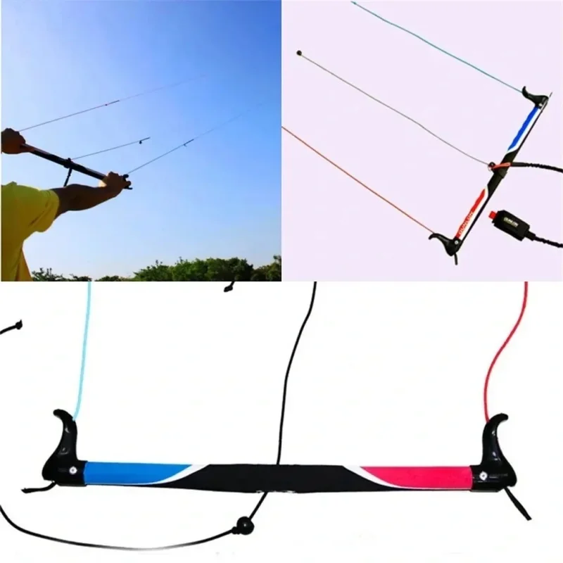 Kitesurf três linhas stunt kite control bar, acessórios profissionais, frete grátis