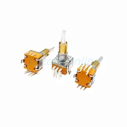 Codificador de eje Dual EC110701N2B EC11EBB24C03 con interruptor de botón, mango de pulso de 15 posiciones, 25mm, 8 pines, 30