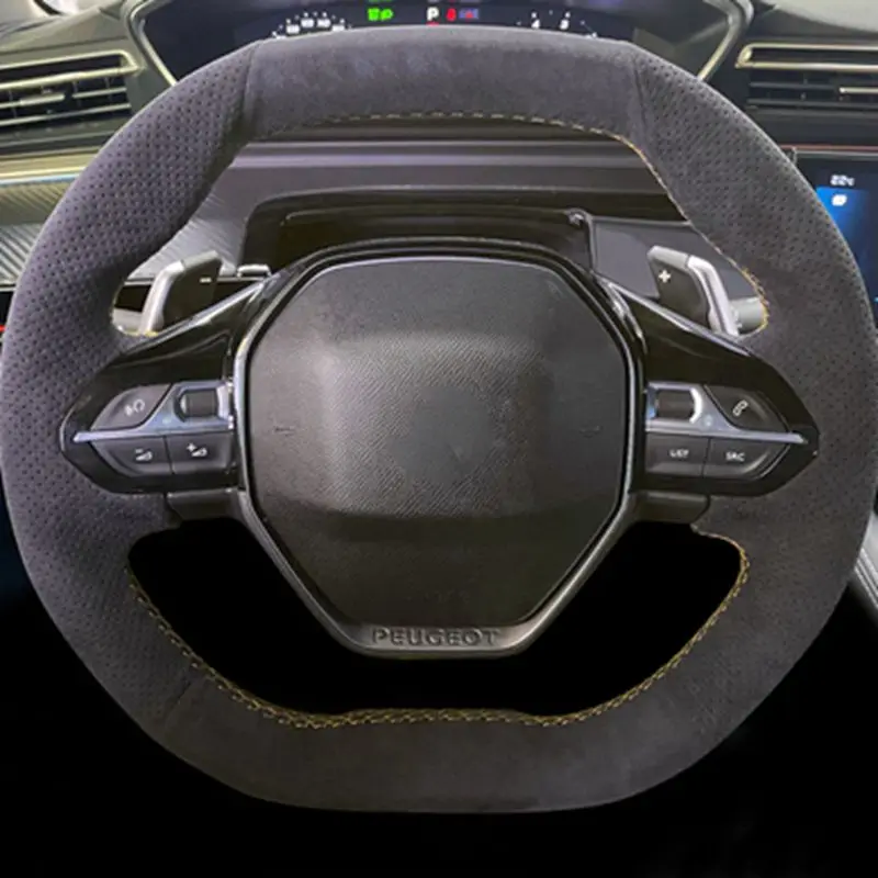 Teakea Couvre Volant Voiture Peugeot 3008 2016-2020 - Protection Antidérapante Confortable
