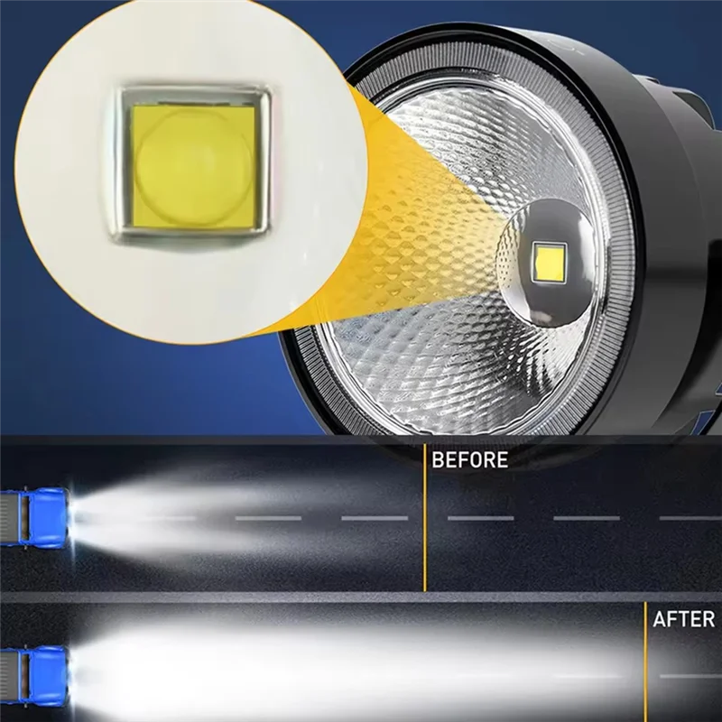 AF90-2 pezzi lampada da lavoro a led da 4 pollici 4X4 fuoristrada 30W 14000Lm fendinebbia rotondi bianchi super luminosi per barca ATV moto